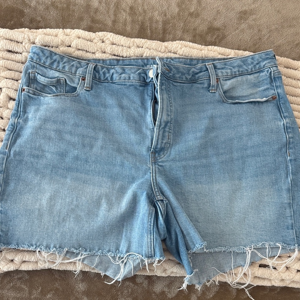 Old Navy Light Blue Denim Cutoff Shorts